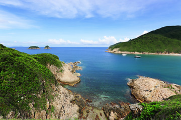 Image showing Sai Wan beach in Hong Kong