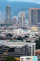 Image showing crowded building in Hong Kong