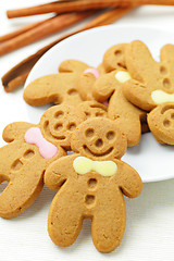 Image showing Homemade Gingerbread Men