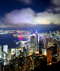 Image showing Hong Kong night scene