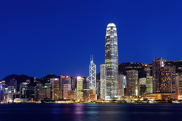 Image showing Hong Kong skyline at night