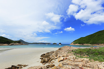 Image showing Sai Wan beach in Hong Kong