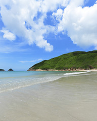 Image showing Sai Wan beach in Hong Kong