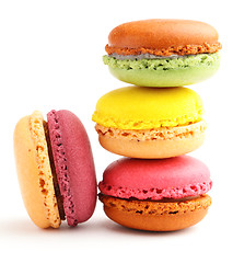 Image showing Colorful macaroons