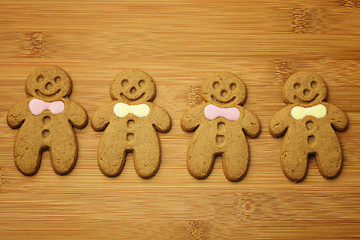 Image showing Christmas gingerbread men