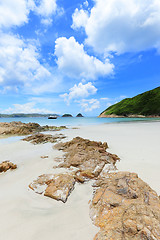 Image showing Sai Wan beach in Hong Kong