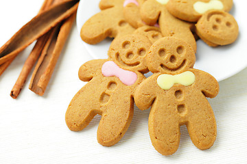 Image showing Homemade Gingerbread Men