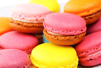 Image showing Colorful macaroons