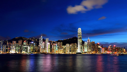 Image showing Hong Kong at night