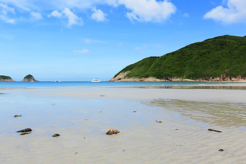 Image showing Sai Wan beach in Hong Kong