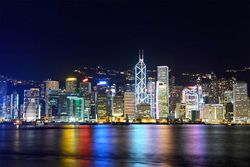 Image showing Hong Kong night scene