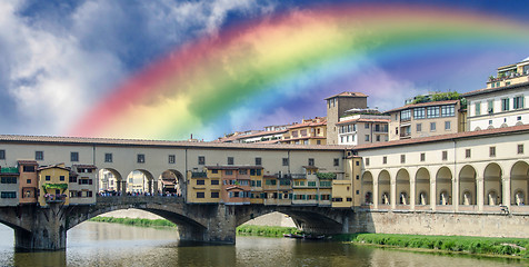 Image showing Rainbow over the City