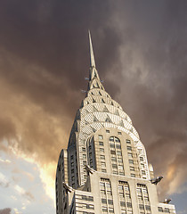 Image showing NEW YORK - MARCH 12: Chrysler building facade, pictured on on Ma