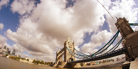 Image showing Powerful structure of Tower Bridge in London