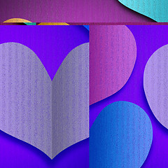 Image showing Valentine's day or Wedding background with hearts 