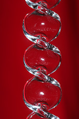 Image showing glass reflecting red