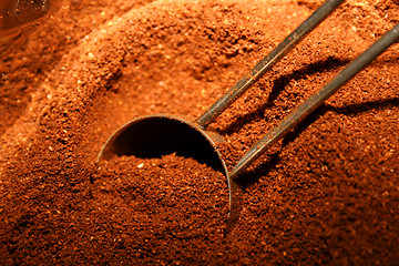 Image showing ground coffee