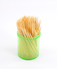 Image showing Toothpicks on a white background 