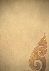 Image showing art antique thai tradition stripe background with space 