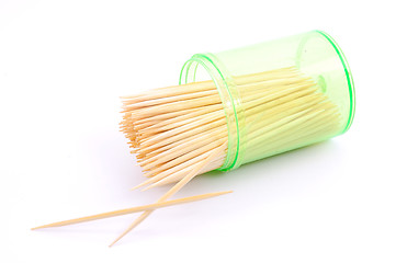 Image showing Toothpicks on a white background 