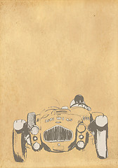 Image showing vintage background with a car 