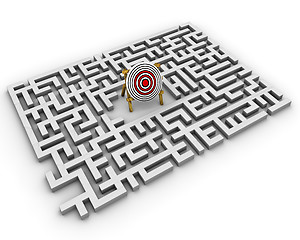 Image showing labyrinth - target