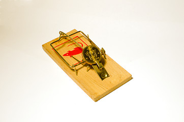 Image showing coin in mousetrap