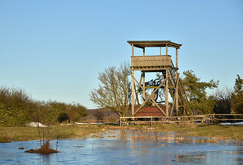 Image showing bird watching tower