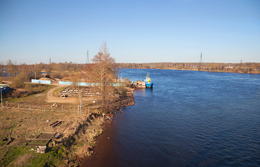 Image showing River view from the train window