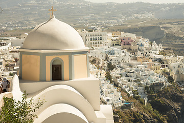 Image showing Santorini cupola