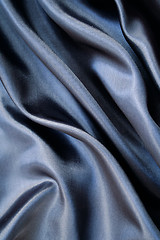 Image showing Smooth elegant grey silk as background