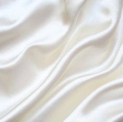 Image showing Smooth elegant white silk as background