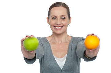 Image showing Eat healthy fresh fruits and stay fit