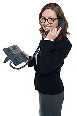 Image showing Business professional on phone