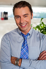 Image showing Confident businessman, mid level manager
