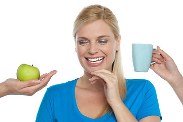 Image showing Apple or coffee?