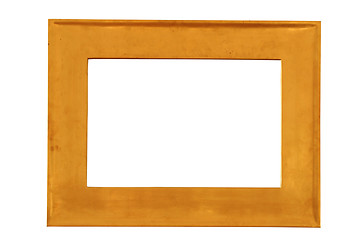 Image showing golden frame with clipping path