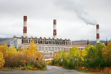 Image showing Thermal power station in northern Russia