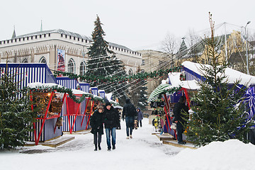 Image showing The christmas market in Riga 