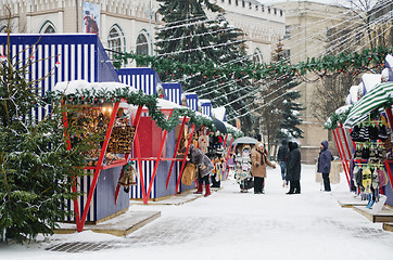 Image showing The christmas market in Riga 