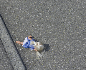 Image showing doll on the street