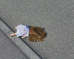 Image showing doll on the street