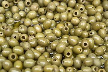 Image showing green olives