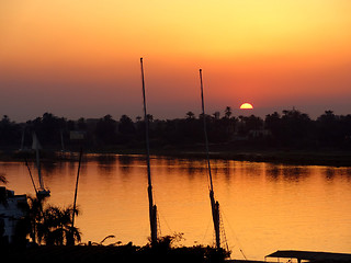 Image showing river Nile sundown