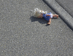 Image showing doll on the street