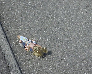 Image showing doll on the street