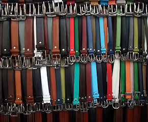 Image showing colorful belts