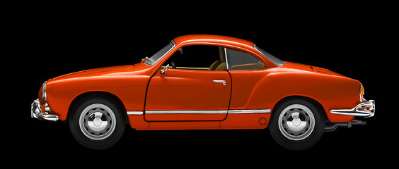 Image showing red model car