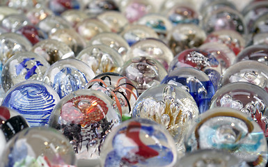 Image showing colorfull glass marbles