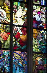 Image showing church window in Prague